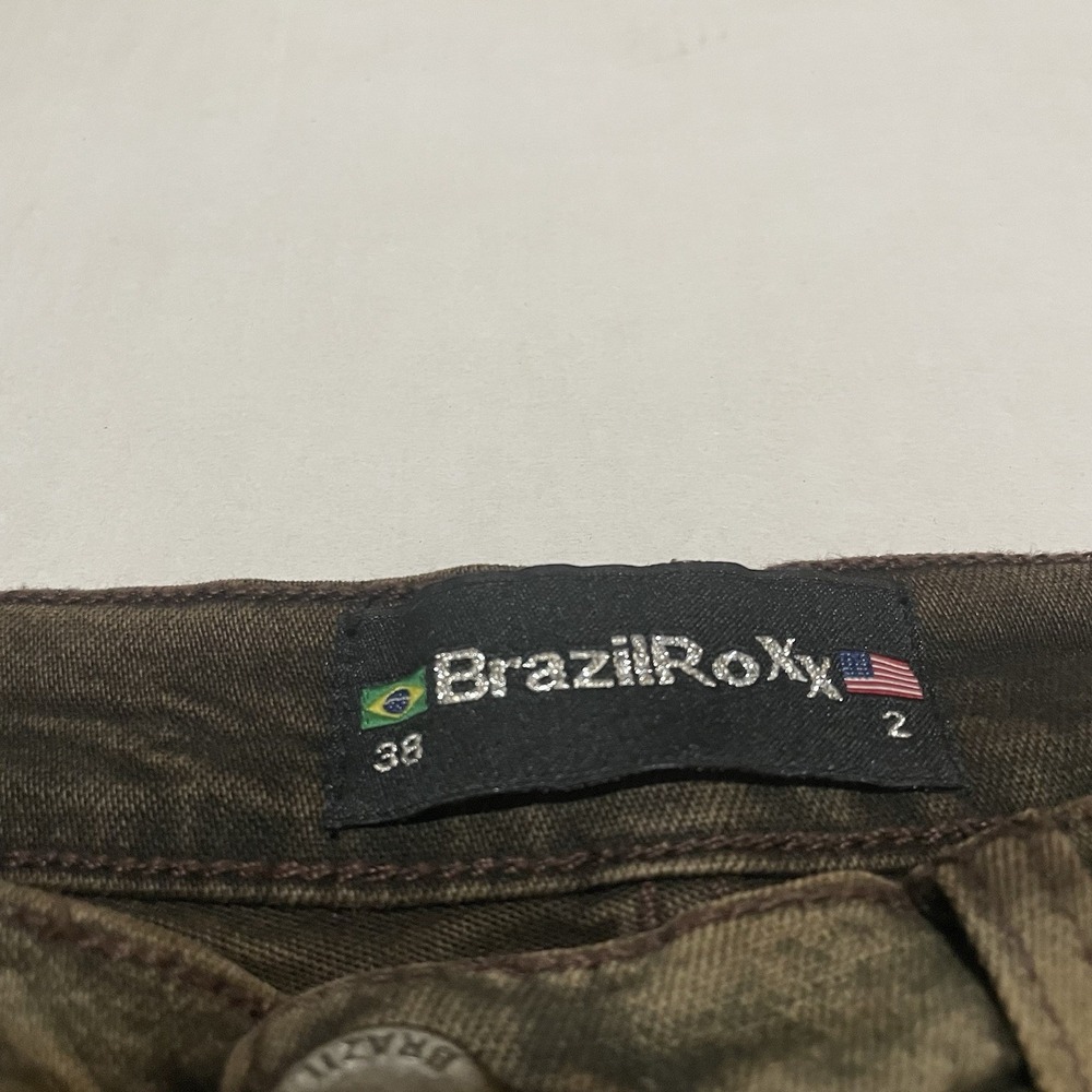 BrazilRoxx Jeans Women's Size 2‎ X 28.5 Embroidered Front Raw Hem Straight Leg - Picture 3 of 7